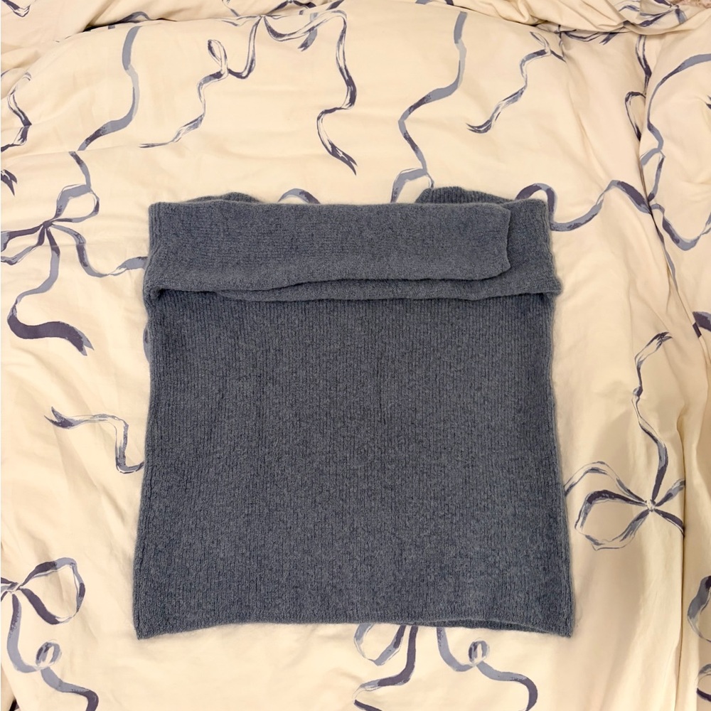 Sezane Gaspard Cardigan in Vintage Blue - Picture 3 of 5
